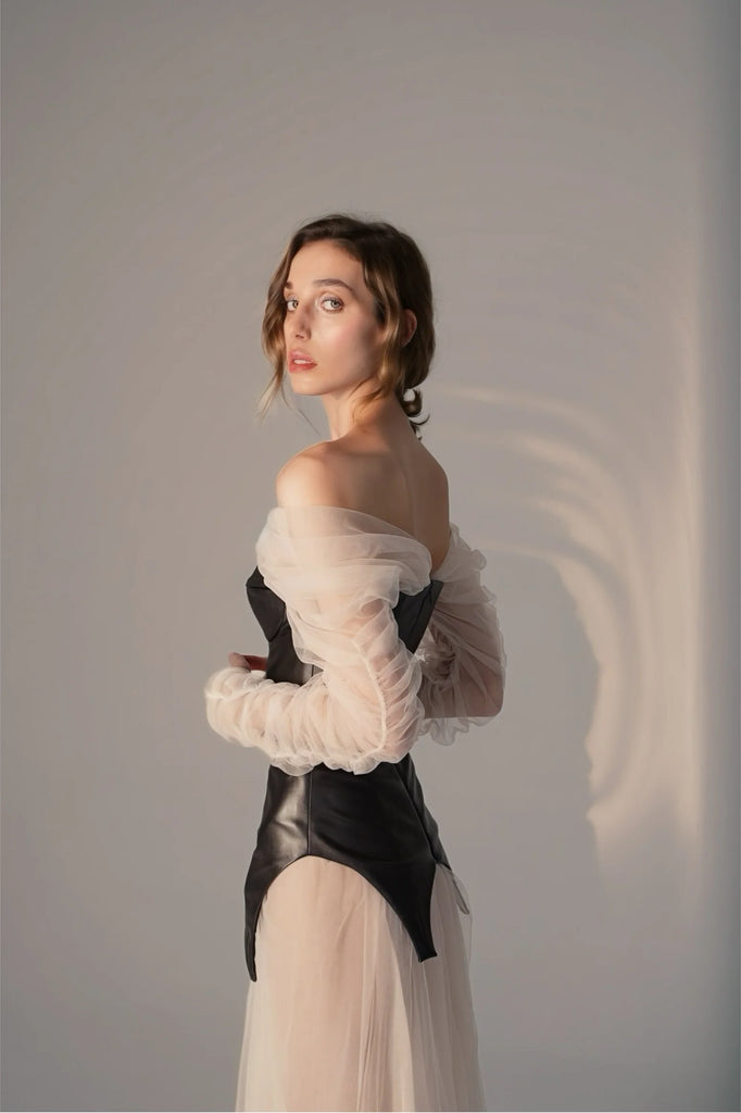 Dress With Leather Corset